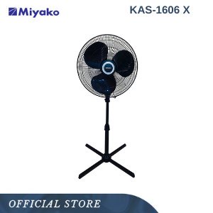 Miyako Stand Fan Kipas Angin 16in Kaki Silang 50W - KAS1606X