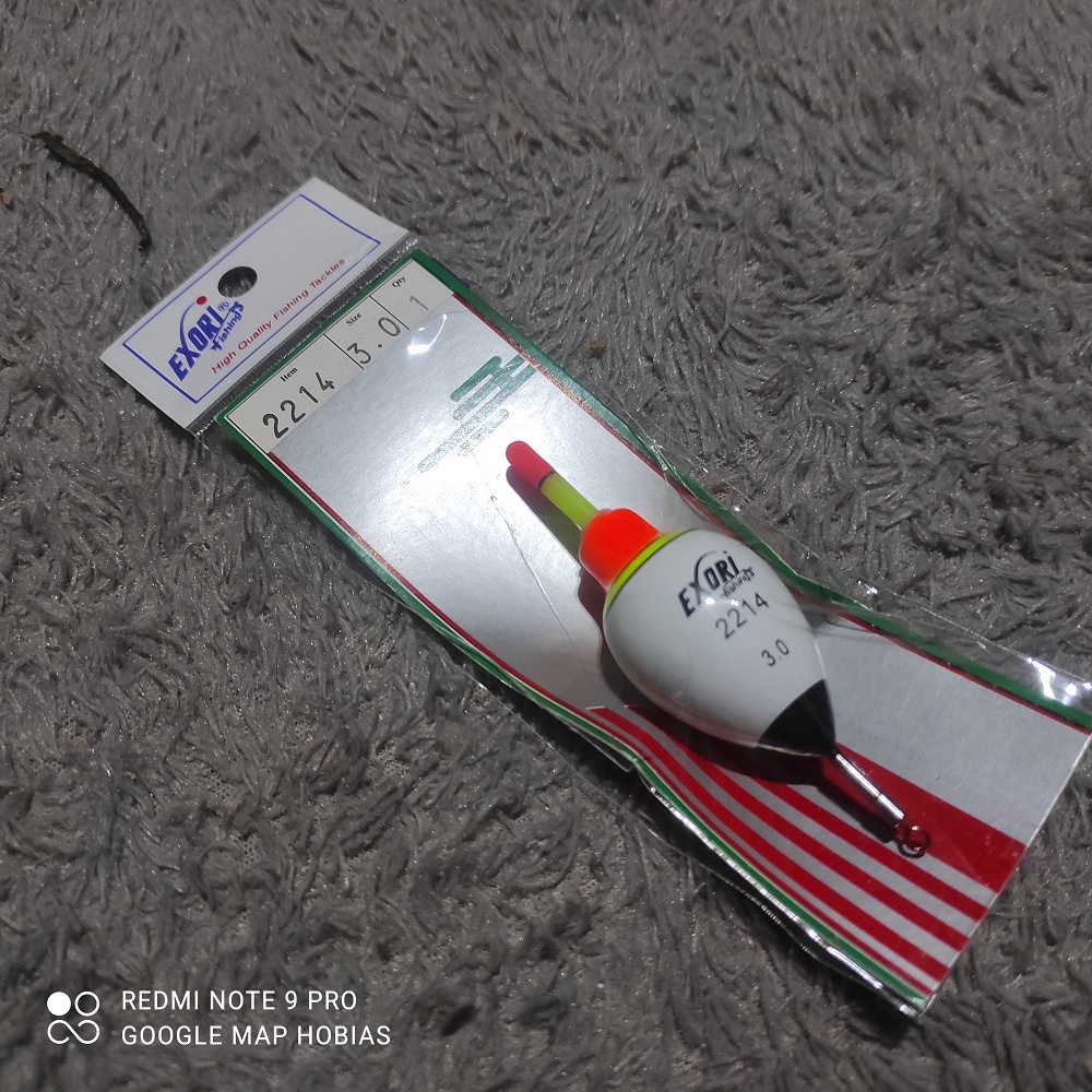 pelampung pancing fload 2214 exori 1.0gr. 1.5gr. 2.0gr. 2.5gr.  3.0gr