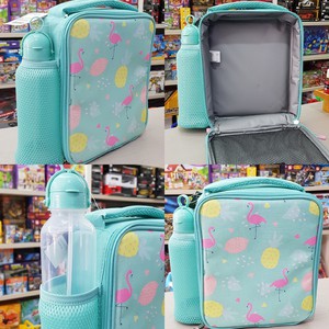 lunch bag flamingo green