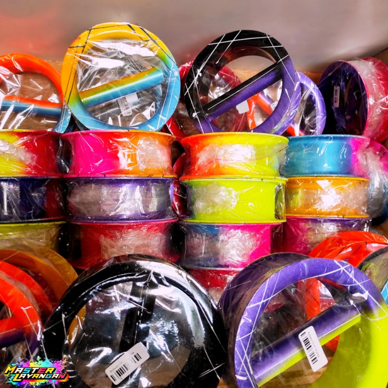 bladu layangan DISKON 50℅ TERBATAS - bladu racing - motif warna - cat tahan lama -Golongan benang la