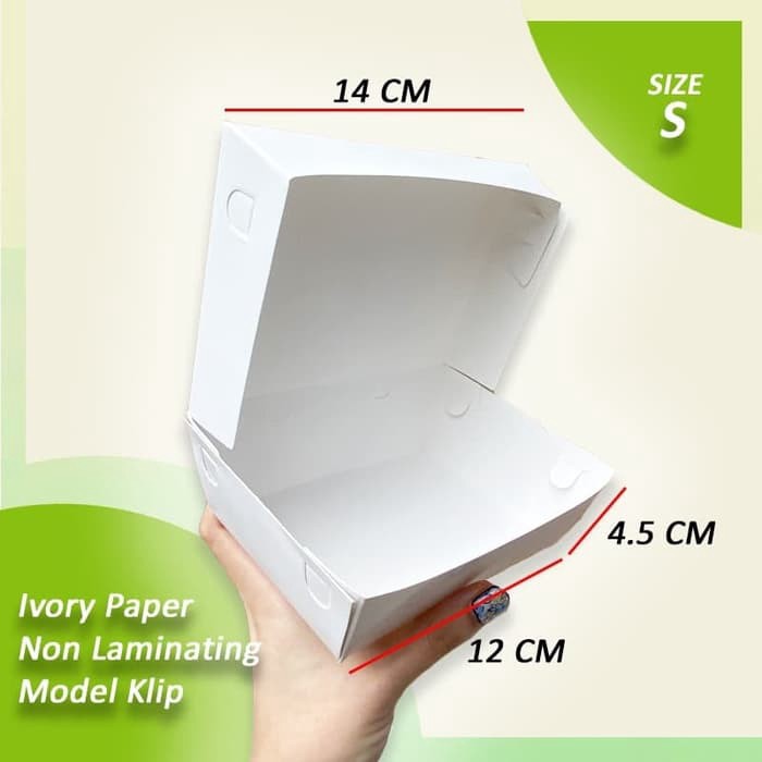 BOX MAKAN / KOTAK MAKAN KERTAS PAPER LUNCH BOX UKURAN KECIL - TAKE AWAY