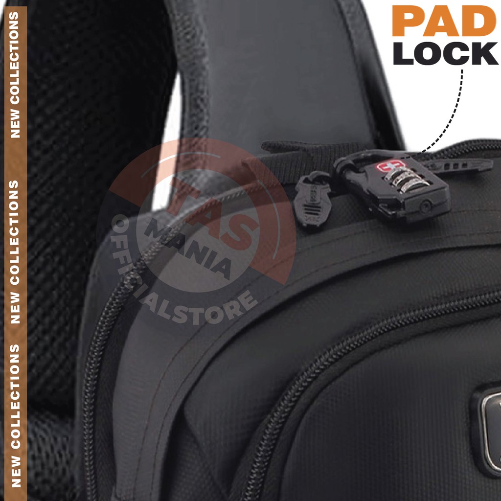 PTS -GEAR BAG KEY 13132 - Tas Selempang Pria / Wanita Anti Theft Casual With USB  Anti Maling Slingbag