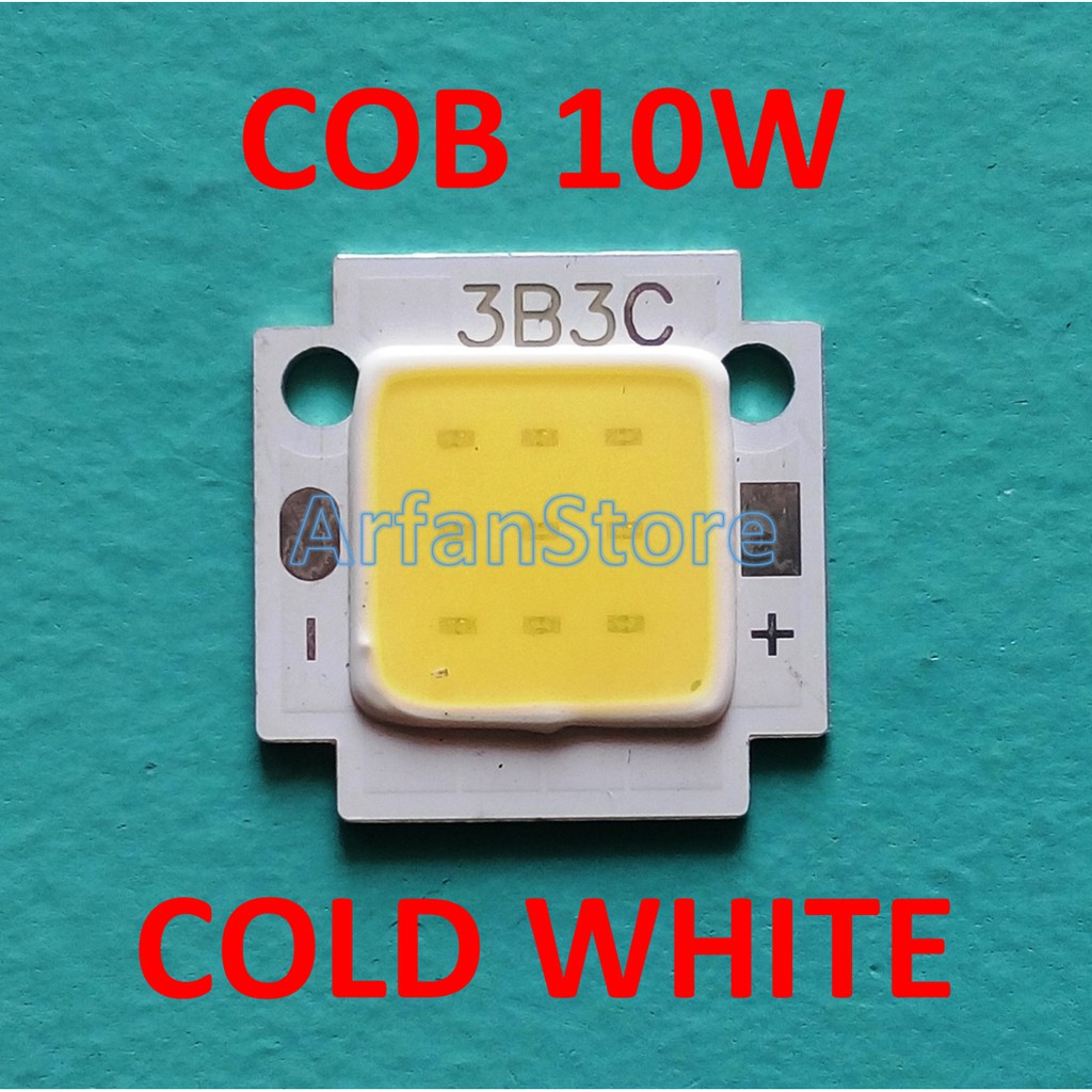 LED COB 10W Cold White HPL Putih High Power Ultra Bright Chip