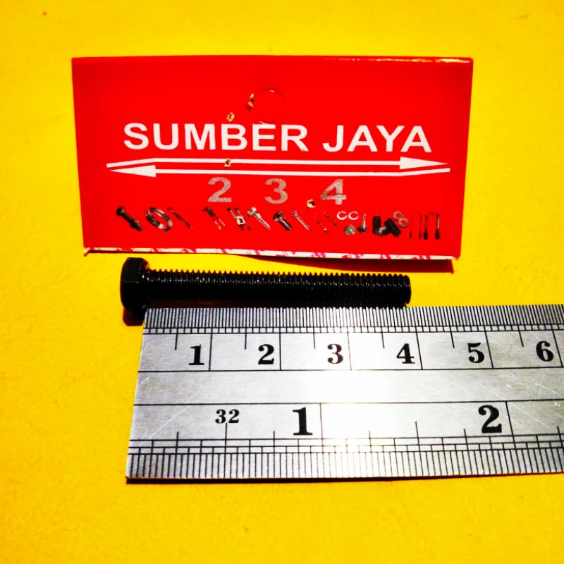 Baut  baja M5 5 x 40 isi 10 TERMURAH