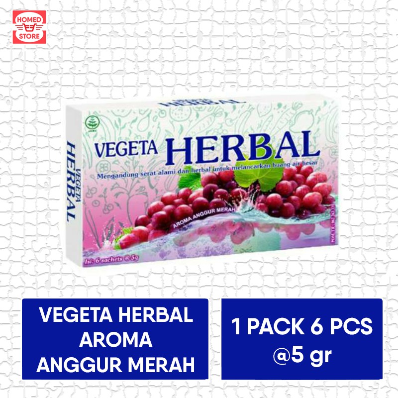 

Vegeta Herbal Aroma Anggur Merah 1 Pack Isi 6 Pcs TERMURAH