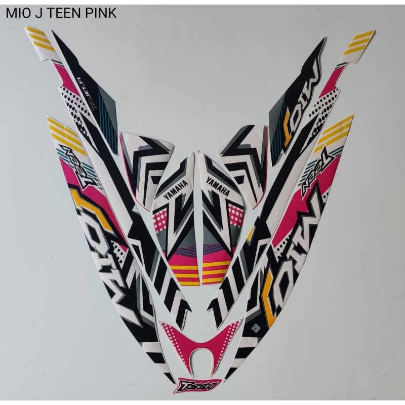 STRIPING MIO J TEEN PUTIH PINK