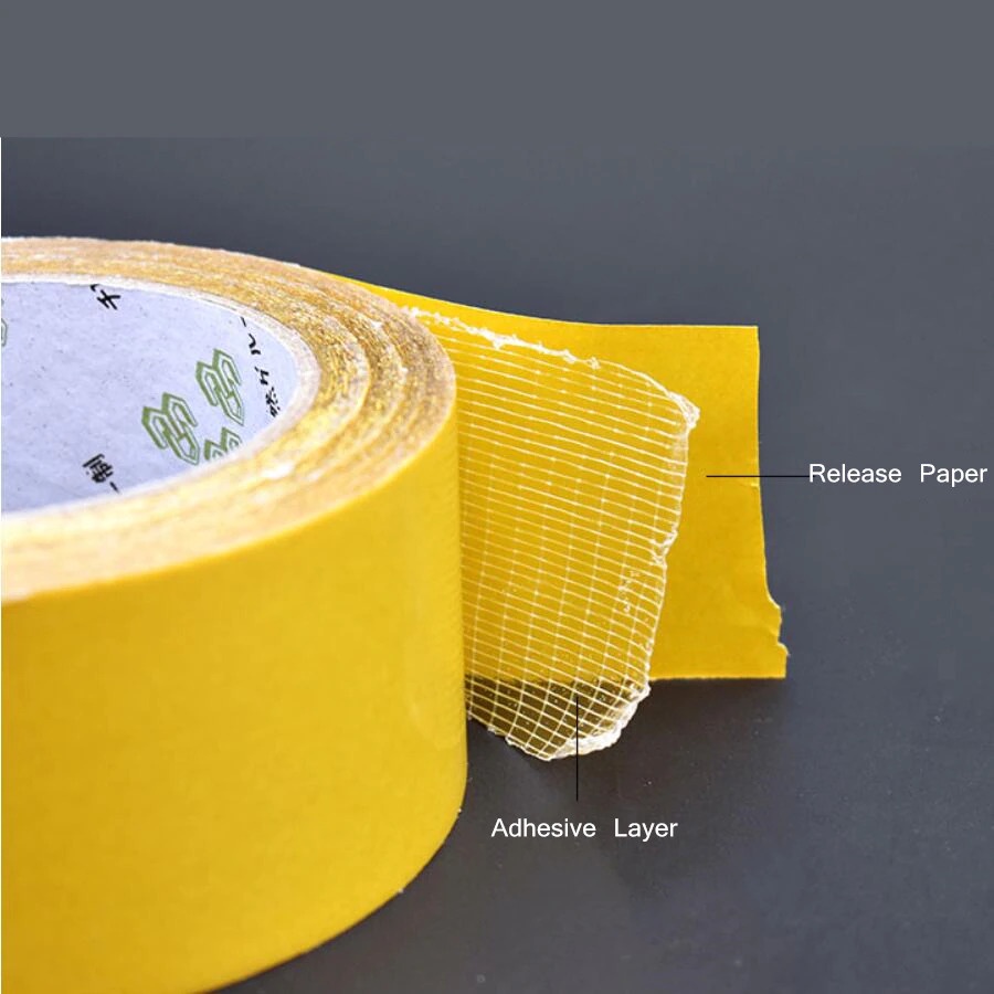 Lakban Super Strong Grid Fiber Tape 10mm 20 Meter - SQ20M - Transparent