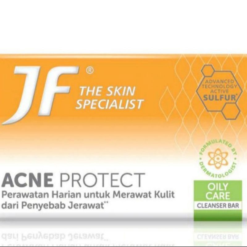 JF Sulfur Anti Acne / Derma Protect - Blue Ocean / Acne Protect - Oily Care Cleanser Bar/ Sabun Batang 65g | 90g