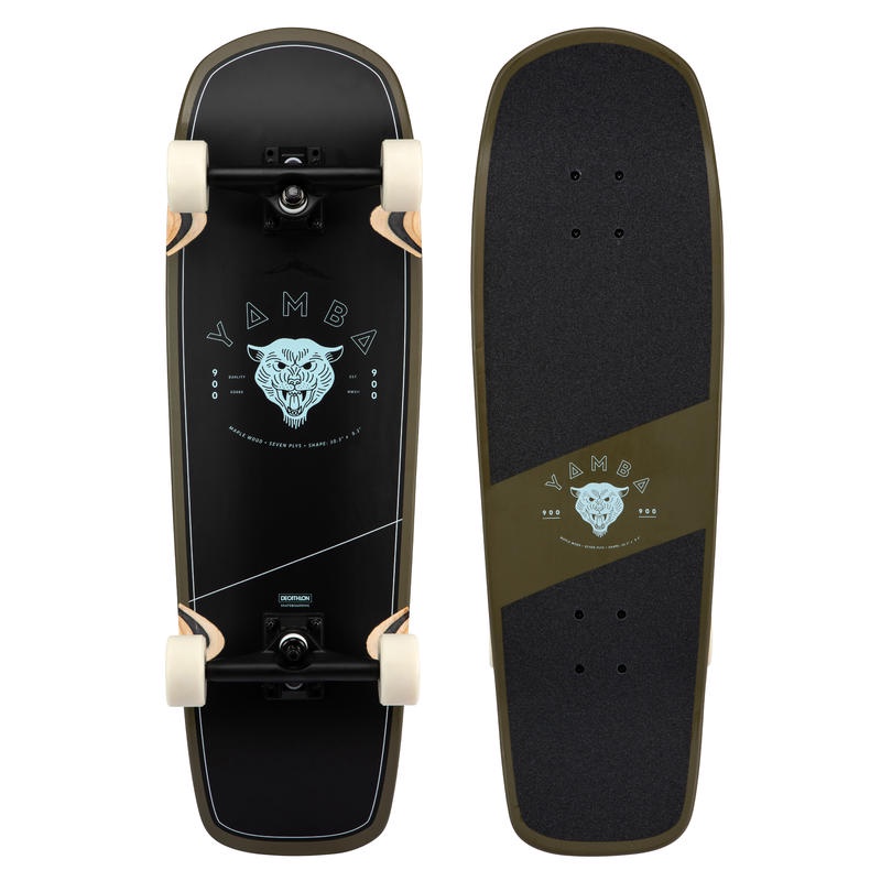 OXELO Yamba Cruiser 900 Skateboard Fullset Deck Kayu Truck Aluminium