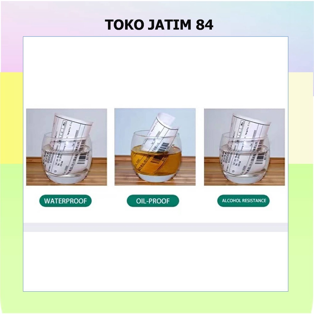 Kertas termal dan continuous paper Label Sticker Thermal 100X150 mm Barcode Ukuran A6 Isi 500 Lembar