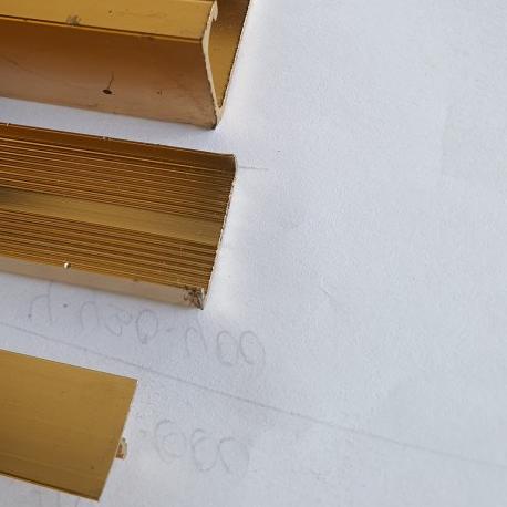 List alumunium T/ list penutup celah ( GOLD ) 12MM - Gold