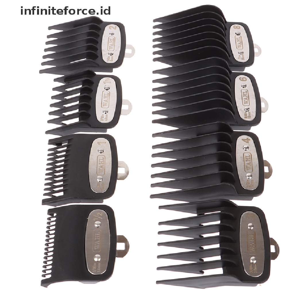 (infiniteforce.id) 8pcs / Set Sisir Panduan Potong Rambut Universal Untuk Perlengkapan Salon