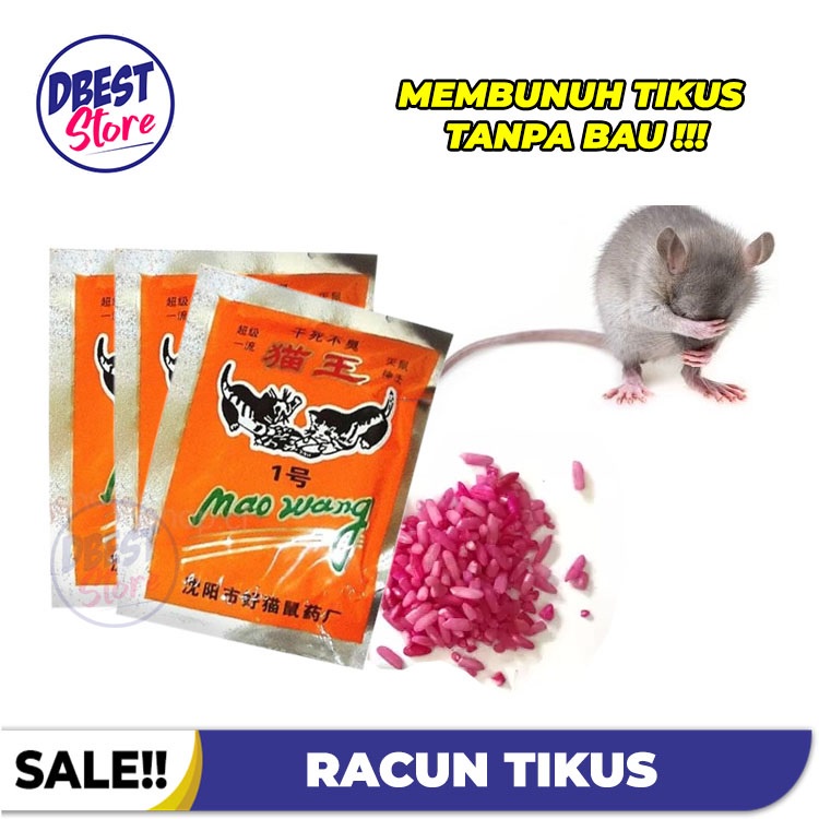 BISA COD - Racun Tikus Mati Kering dan Gak Bau - Mao Wang [𝐎𝐑𝐈𝐆𝐈𝐍𝐀𝐋] Paling Ampuh Langsung Mati di Tempat