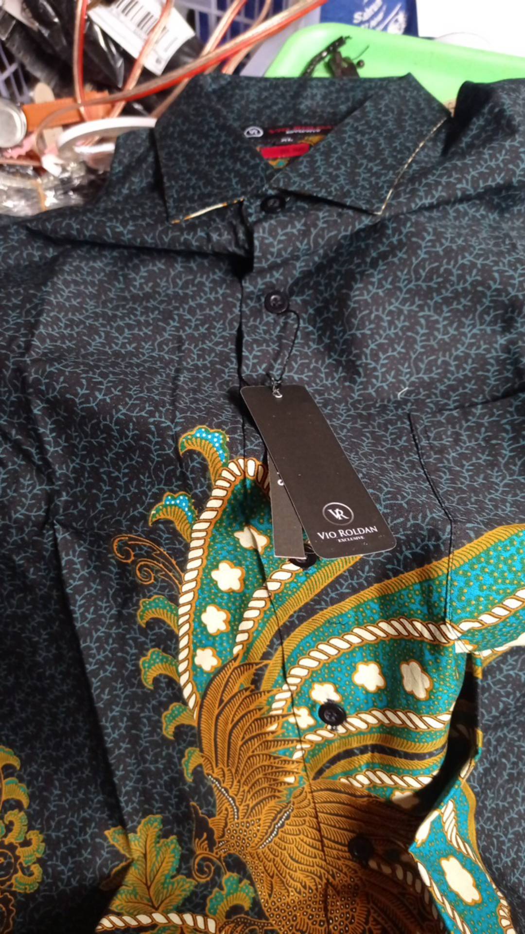 Hem Kemeja Batik Pria Slim Fit Modern Mewah Kualitas Premium