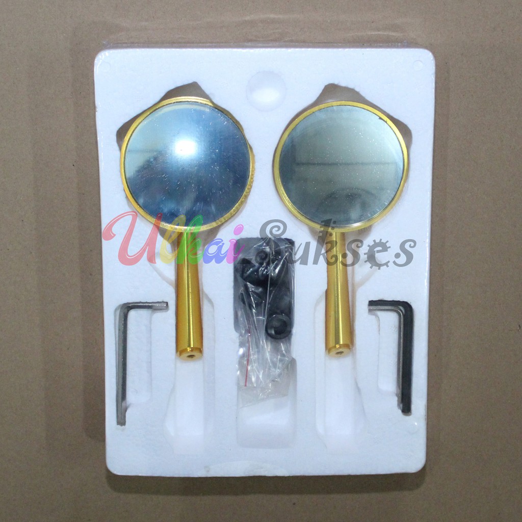 Spion Motor Bulat l Variasi Aksesoris Spion Moto GP Bulat Retro Replika Rizoma W175 Vespa Custom Japstyle Cafe Racer Model Classic Murah Drat 14 12 Modifikasi Classic Universal Murah