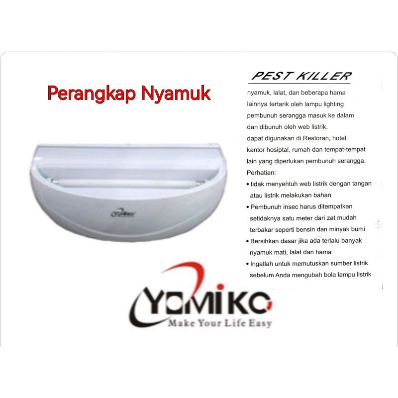 Yomiko Perangkap Nyamuk Lampu Mosquito Killer