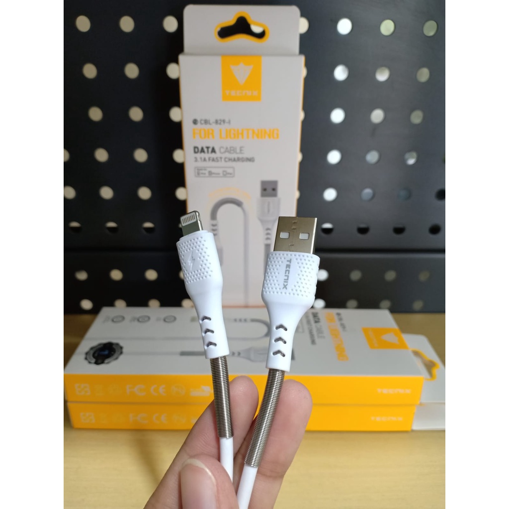 Kabel Lightning TECNIX CBL-829 Kabel Type C fast charging 3.1A 1M