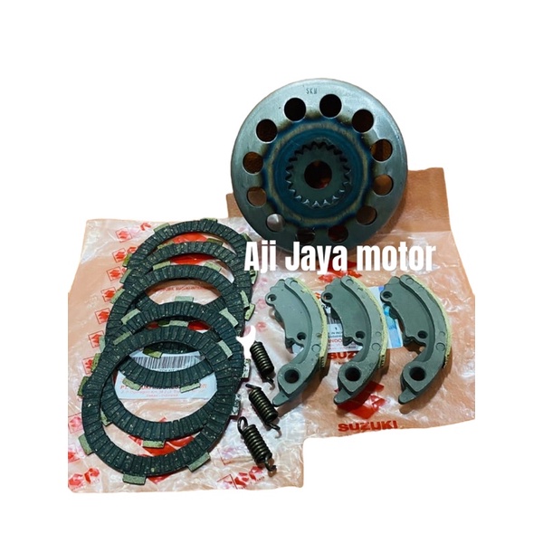 Paket Mangkok kopling+kampas kopling+kampas ganda Satria R Satria hiu 2Tak