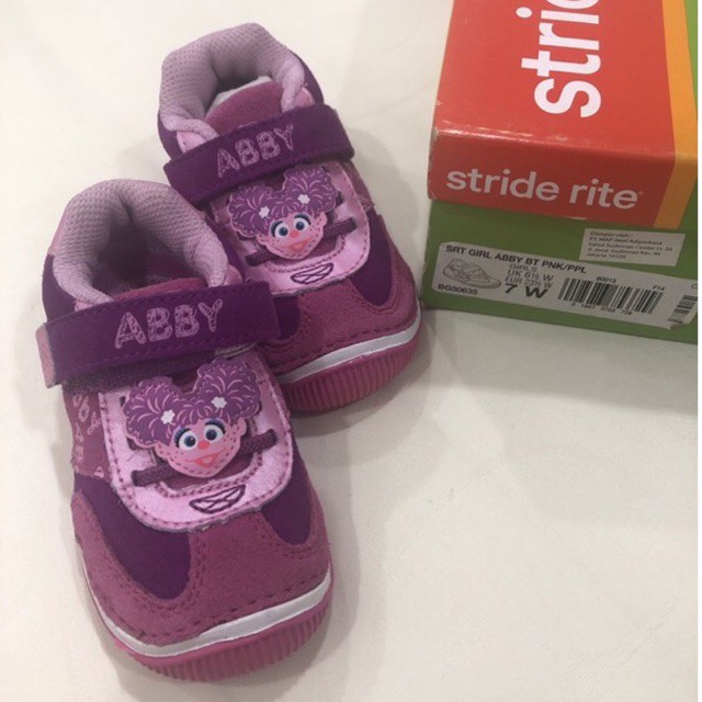BNIB Stride Rite Girl Abby Pink Purple US 7 W Eur 23.5