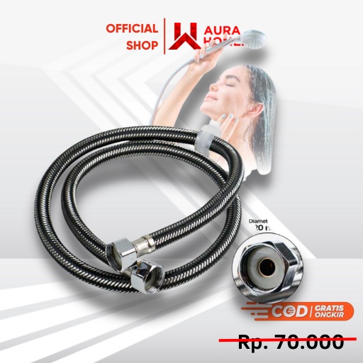 Selang Shower Fleksibel Hose Stainless Steel / Selang Slang Shower Sower Mandi Closet Toilet Kloset 