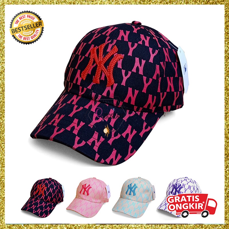 Topi Pria Wanita Baseball Korea Motif NY Aksesoris Fashion Style Kekinian Kualitas Bahan Terbaik BSAQ