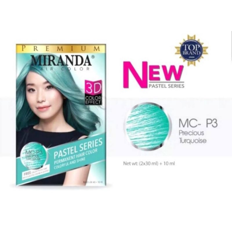 Miranda Hair Color Pastel Hijau