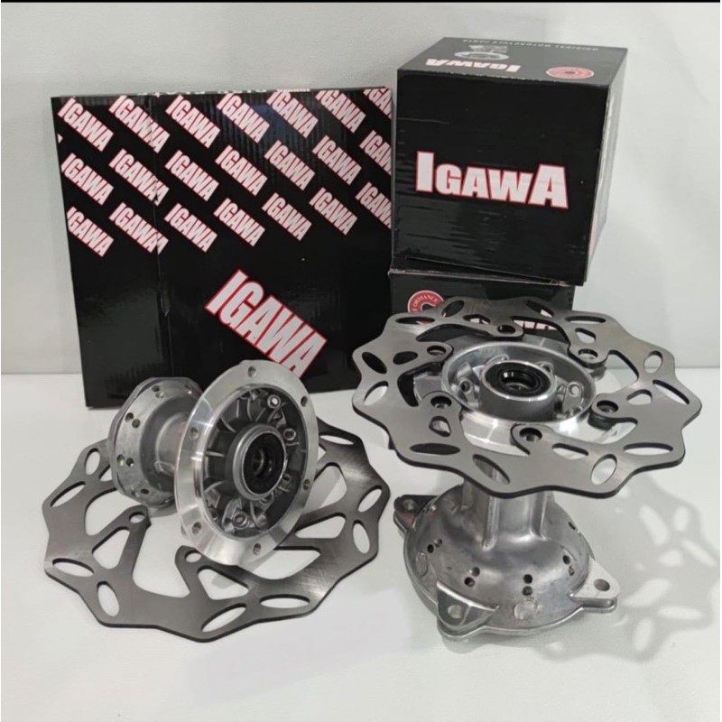 Tromol Set KLX Depan Belakang + Cakram Lubang 36Hole