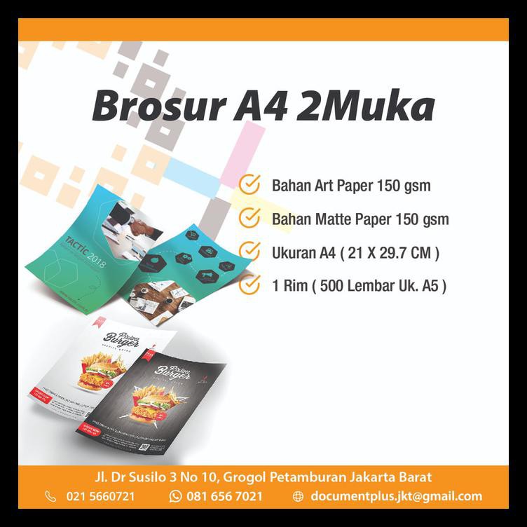 

Brosur a4 cetak 2muka tanpa minimum order TERBARU