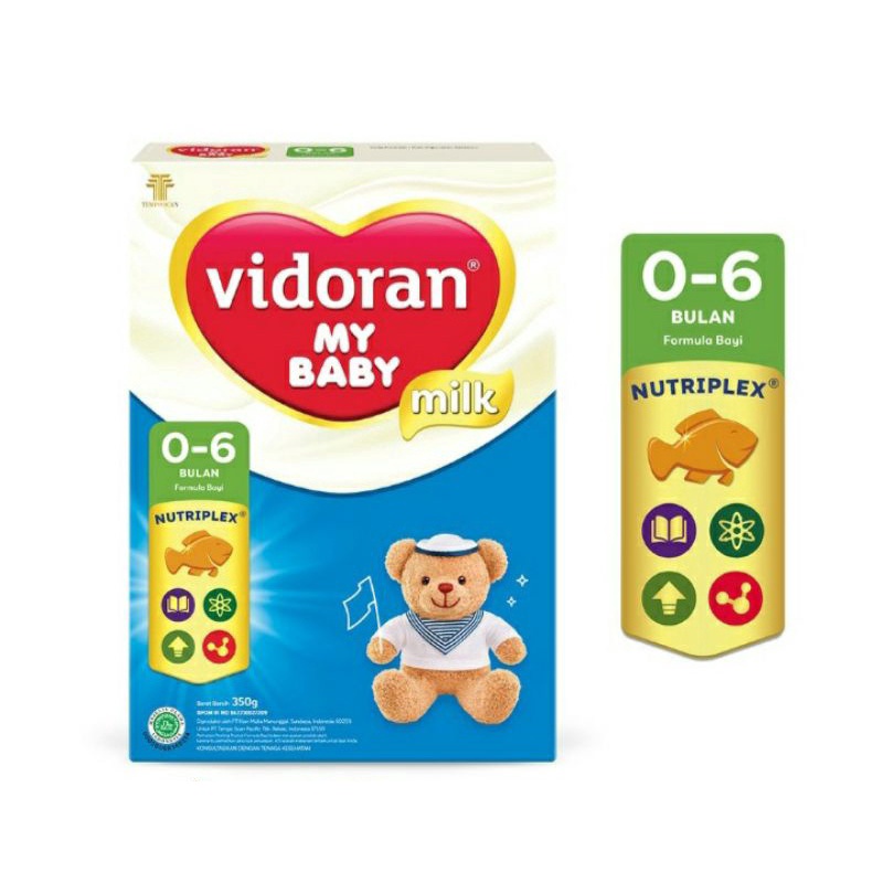 Vidoran My Baby 0-6 Bulan (350gr) / Vidoran My Baby 0-6 Bulan milk Imun Up Susu Formula 350 gr / Sus