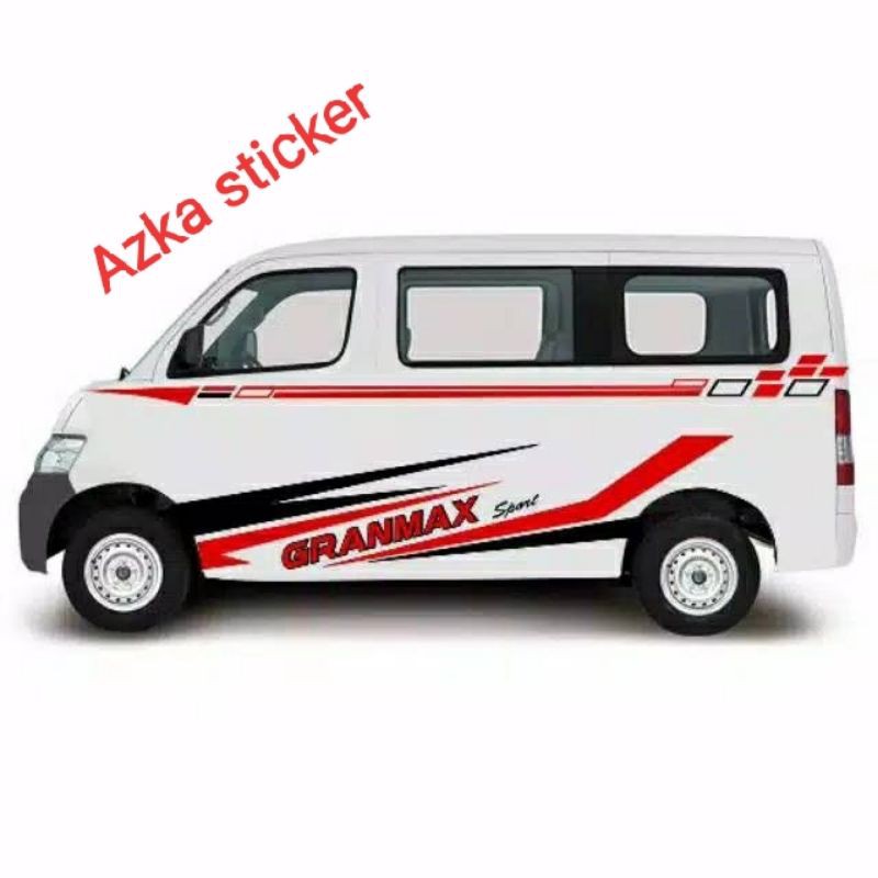 Sticker cutting sticker list body mobil granmax APV arena luxury travel Van dll