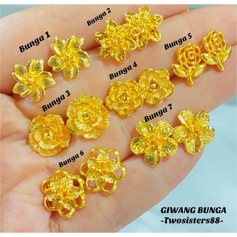 ANTING GOLD TUSUK BUNGA GOLD / ANTING WANITA