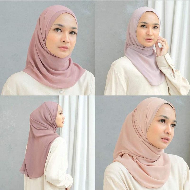 Pashmina Oval Malay Ceruty Babydoll Pashmina Curve Ceruty Babydoll