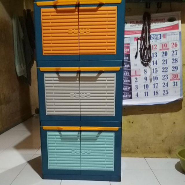 Lemari Plastik Mini Club susun 3 Shopee Indonesia Lemari Plastik Mini Club susun 3 Shopee Indonesia