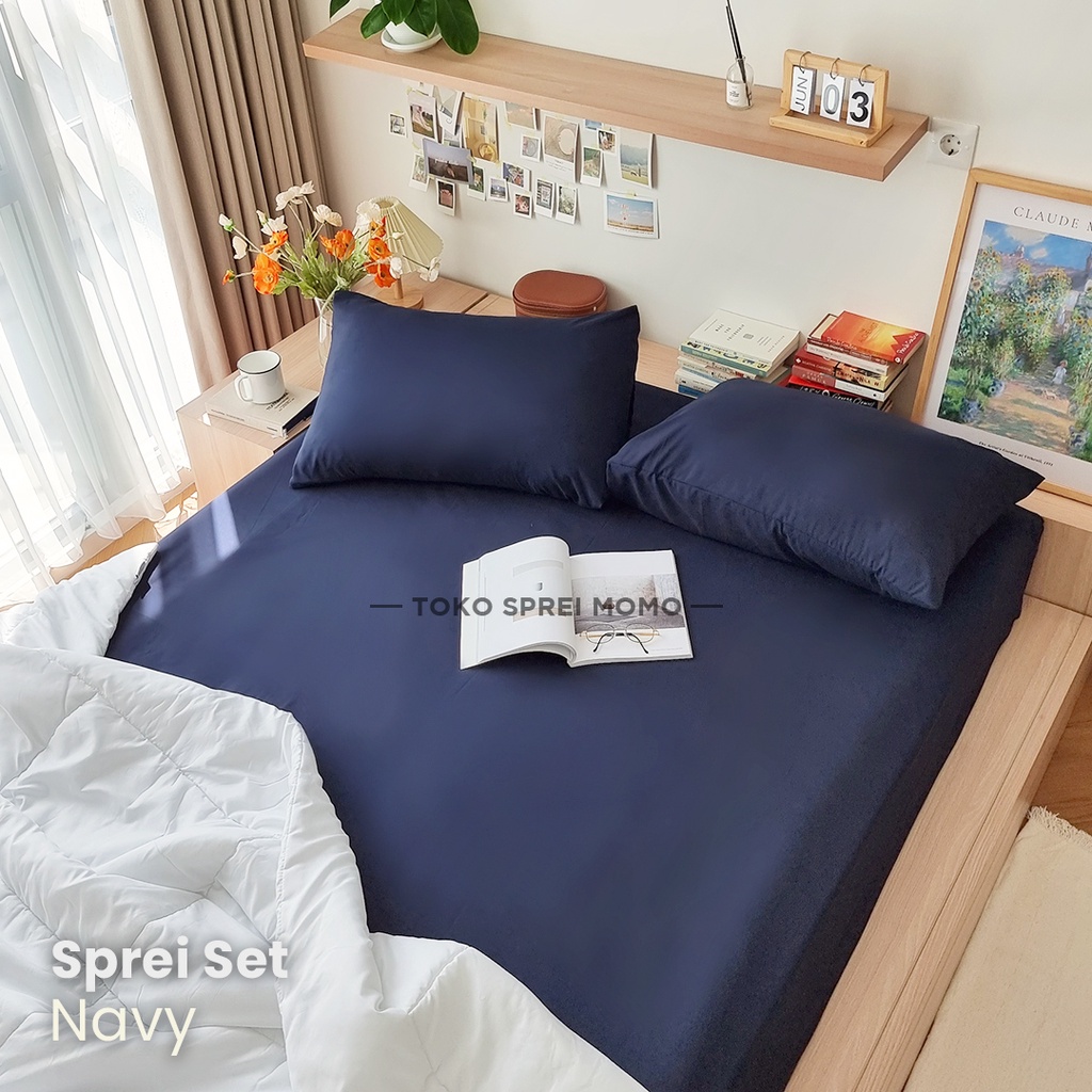 Sprei Set Microtex Polos Seri 01 - Ukuran 200 x 200