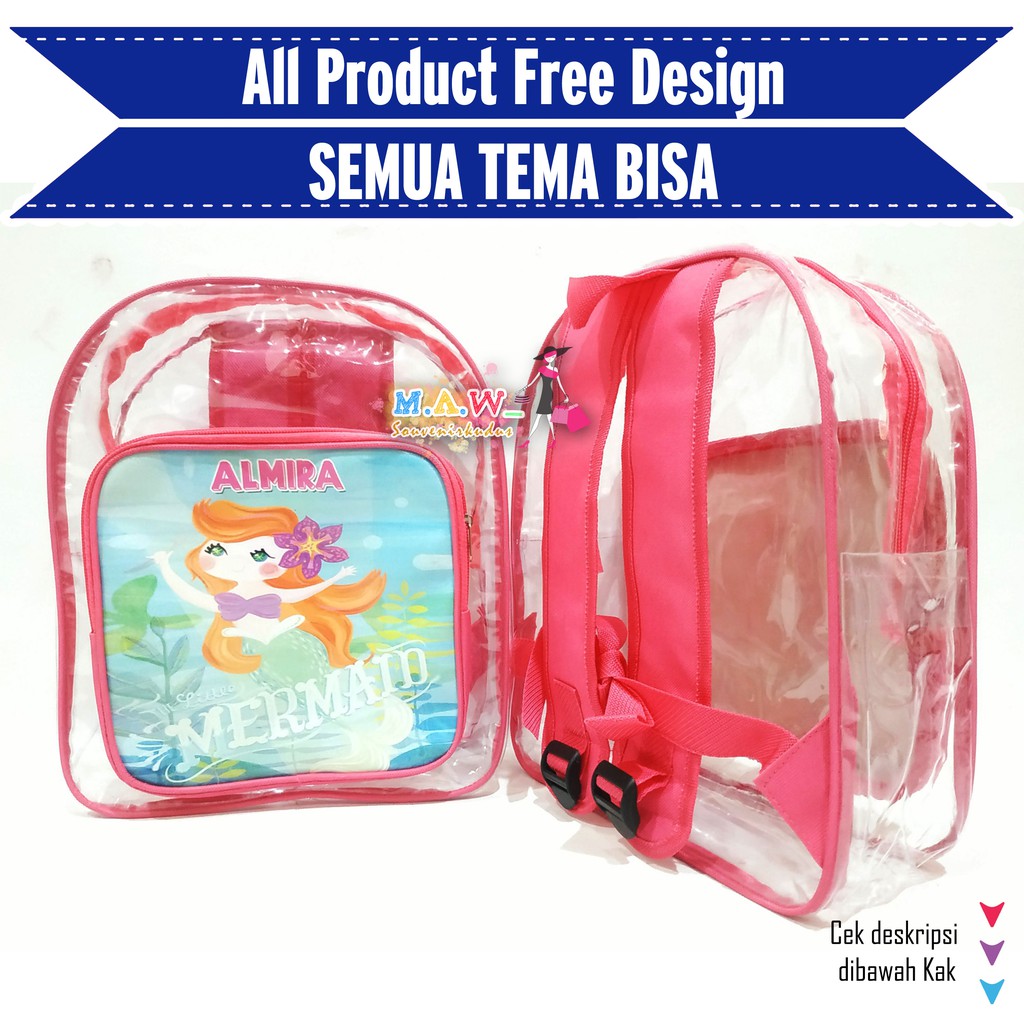 TAS SOUVENIR ULANG TAHUN / tas souvenir / Tas ransel mika / souvenir ultah / tas ultah / goodie bag-3