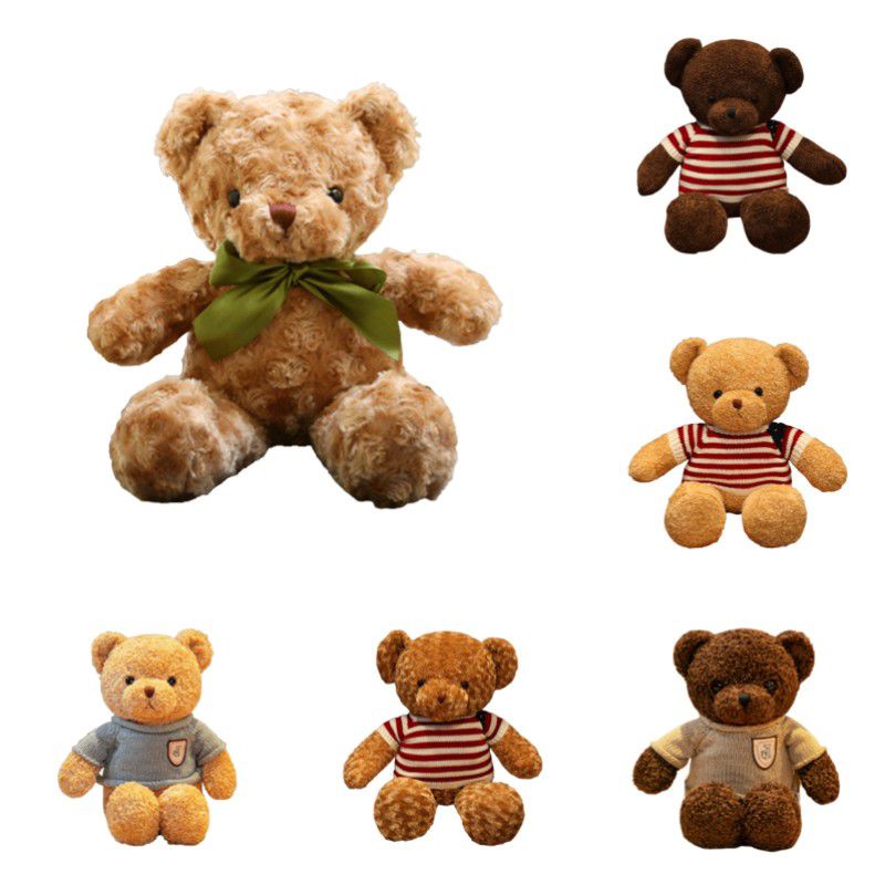 30/40cm Cute Teddy Bear Plush Toy Sweater Bear Hug Bear pillow Classic Soft Toy For Gifts