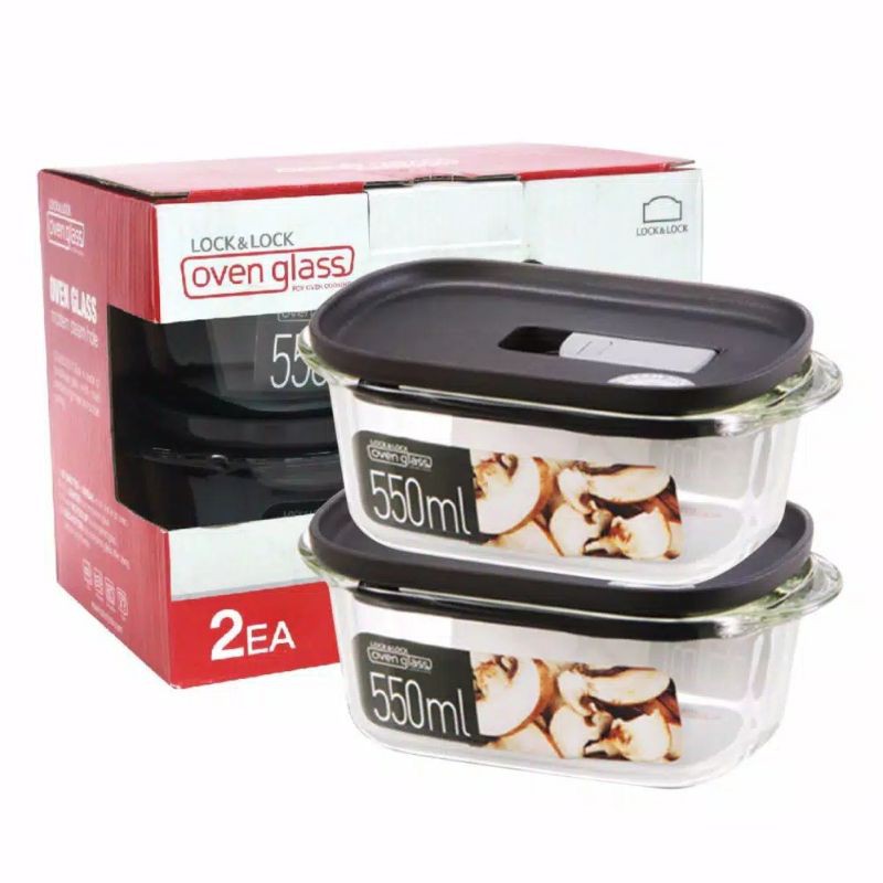 lock n lock oven glass 2 psc 550 ml