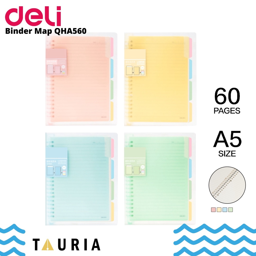 

BINDER MAP / BUKU CATATAN A5 DELI QHA560