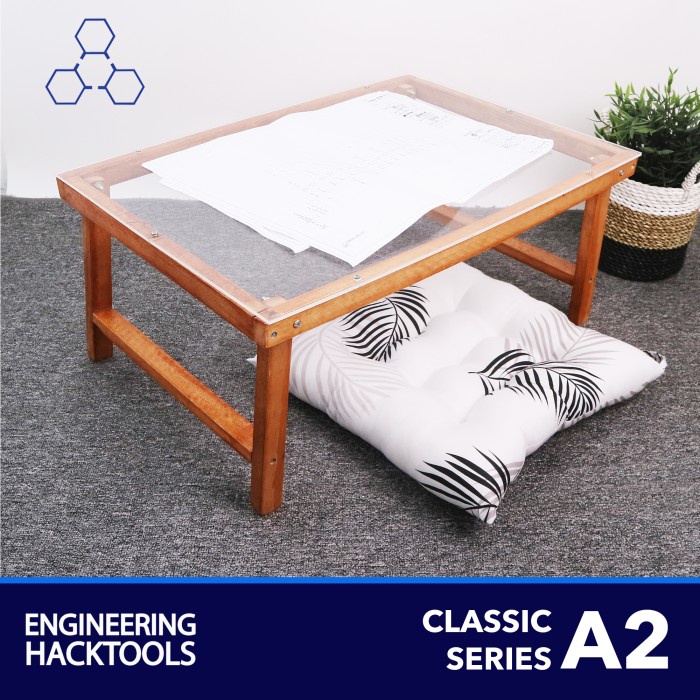 

(TERLARIS) Meja Lipat A2 Tracing / Jiplak Copy Portable untuk Desain dan Arsitek