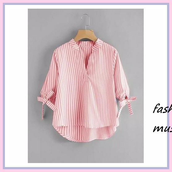 Zaza_Fashion Blouse Wanita Terbaru Korea / Baju Atasan Wanita Terbaru Korean Style Julia [Julia Blou