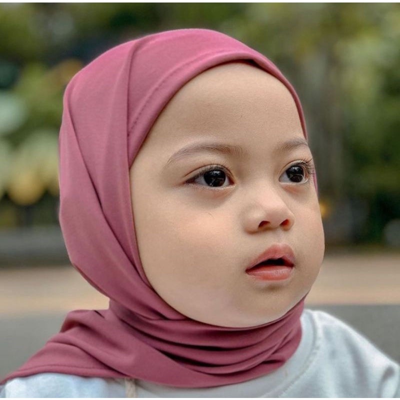 (CAMILLA) JILBAB SEGITIGA INSTAN ANAK JERSY PREMIUM | JILBAB INSTAN ANAK BAHAN JERSEY MUDAH DI PAKAI ADEM &amp; TIDAK GERAH | PASHTAN 1-3 TAHUN BISA COD