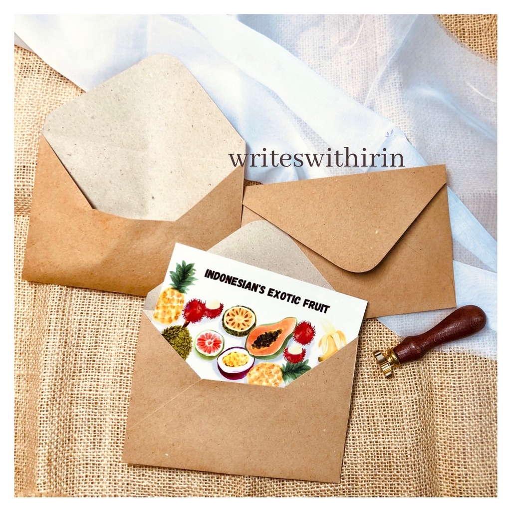 

(writeswithirin) Amplop Coklat/ Samson A6 khusus Kartu Pos