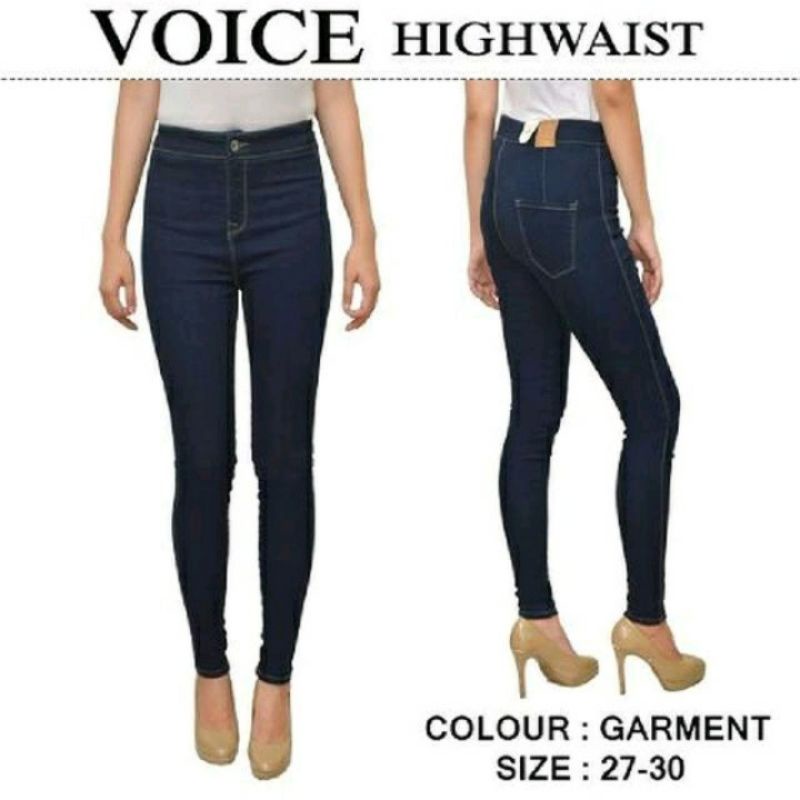 #3272 VOICE HIGHWAIST JEANS IMPORT GARMENT 27 - 34