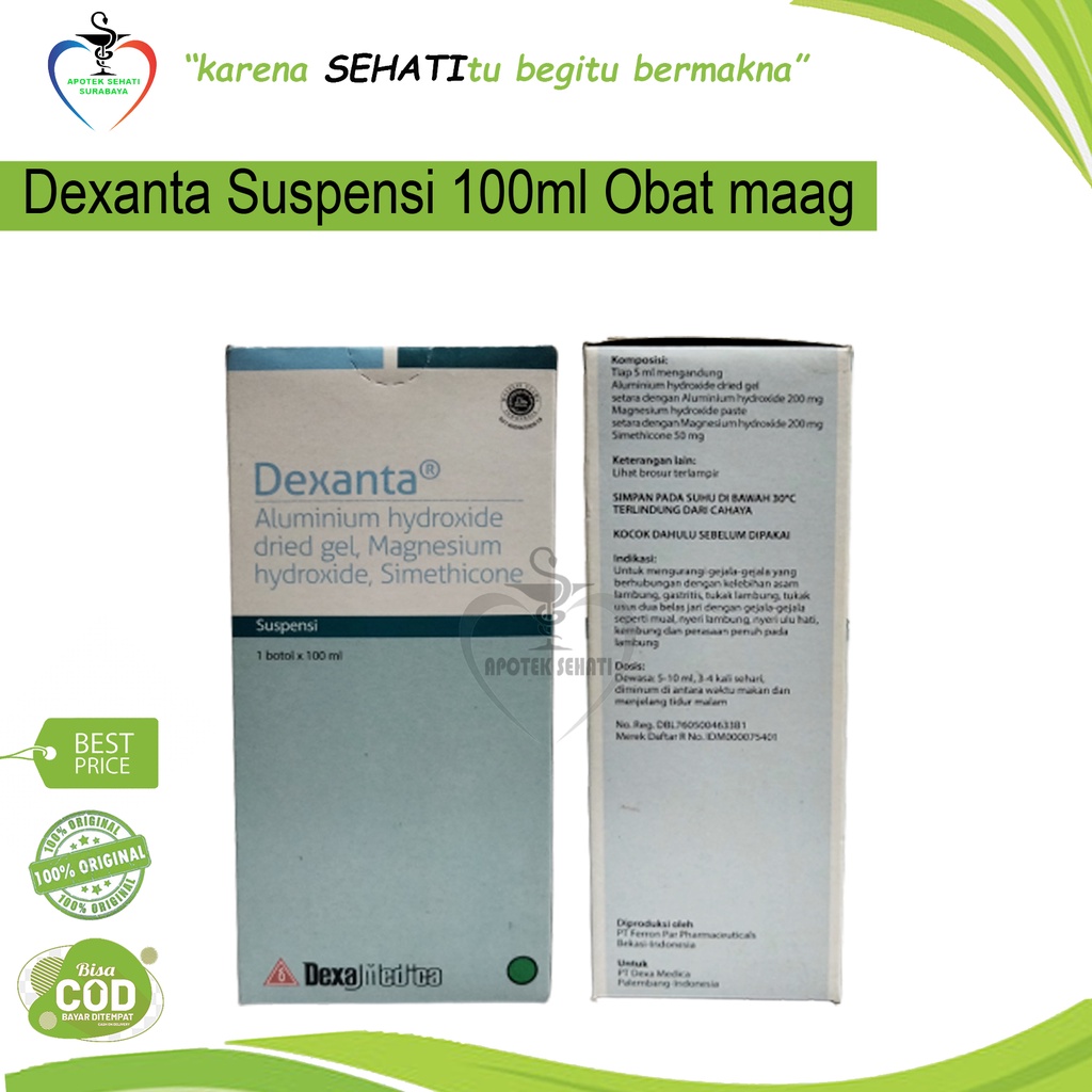 DEXANTA SUSPENSI 100ML OBAT MAAG ASAM LAMBUNG