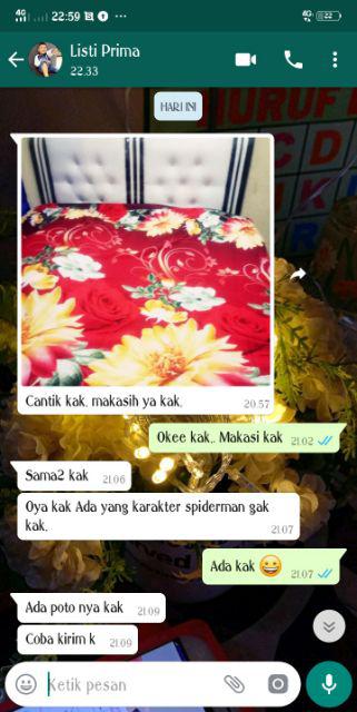 Sprei Motif Grey Wave