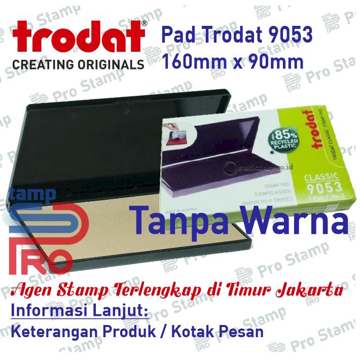 

Bak Tinta/Bantalan Tinta Jumbo Tanpa Warna TRODAT 9053 (160x90mm) READY STOCK!!