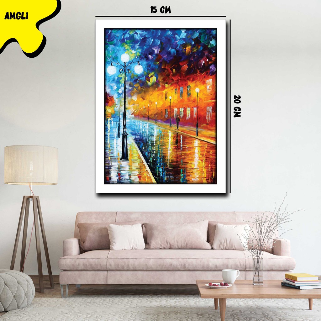 Pajangan Hiasan Dinding Lukisan Abstrak Dekorasi Rumah Wall Decor  Poster Aesthetic