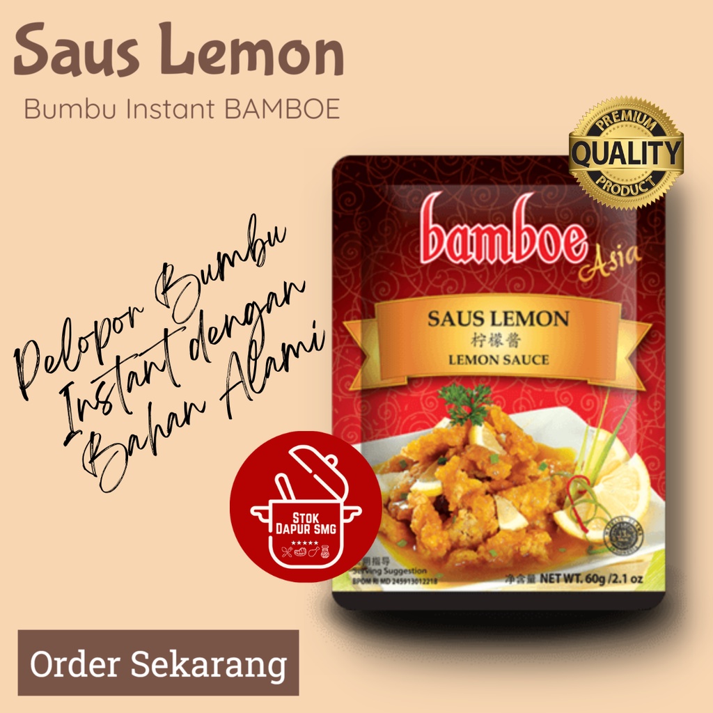 

BAMBOE Masakan Asia Bumbu Masak Instan SAUS LEMON 60gr