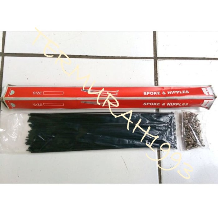 Jari-jari Stainless XLR 8 hitam uk 272mm buat rims 27.5 TERMURAH