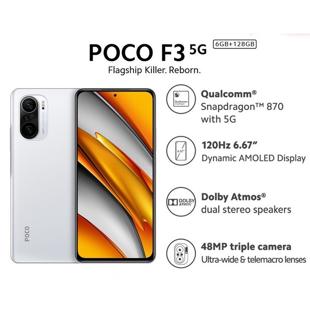XIAOMI POCO F3 6/128GB - 6/128 NFC Snapdragon™ 870 48MP 4520mAh HP Android-2